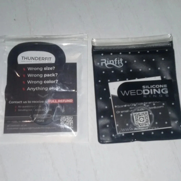 Size 7 silicone wedding rings bundle of 2 - Picture 1 of 3